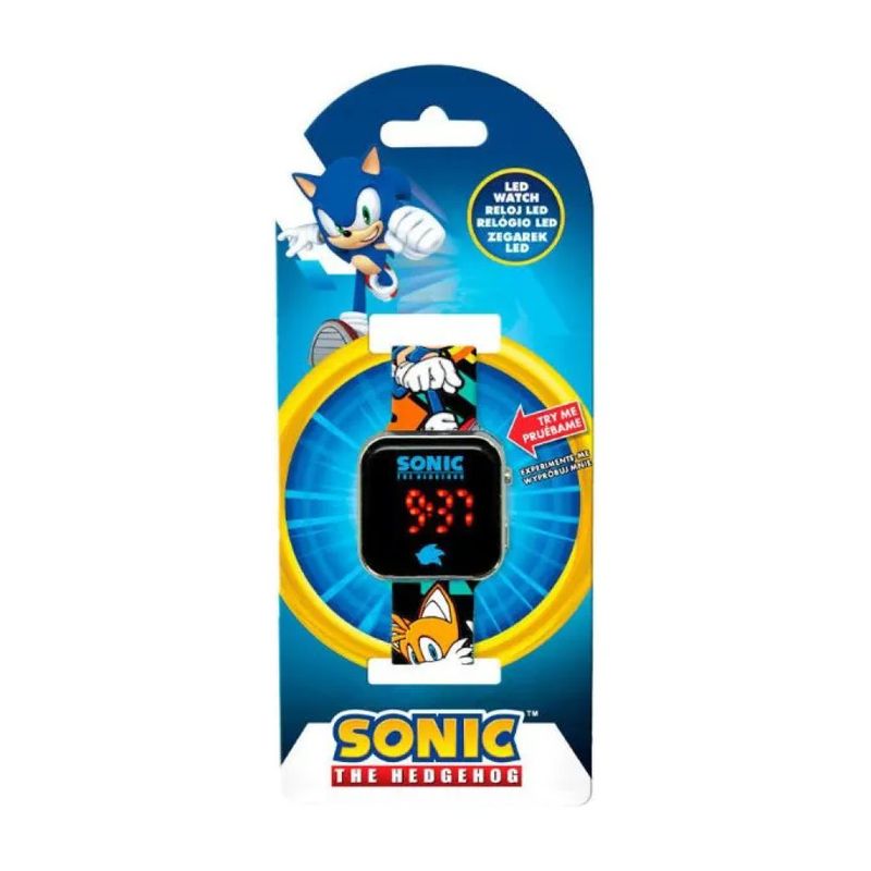 ACCUTIME WATCH Orologio digitale Sonic per bambini con LED e cinturino in gomma