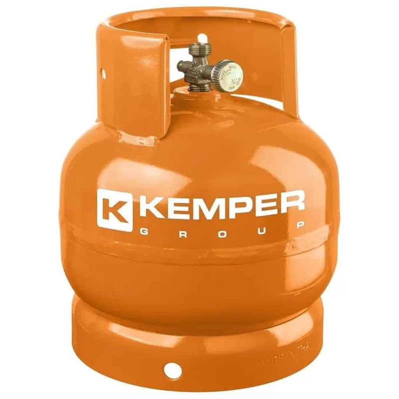 KEMPER 1160 Bombola ricaricabile 2 kg con rubinetto e valvola di sicurezza