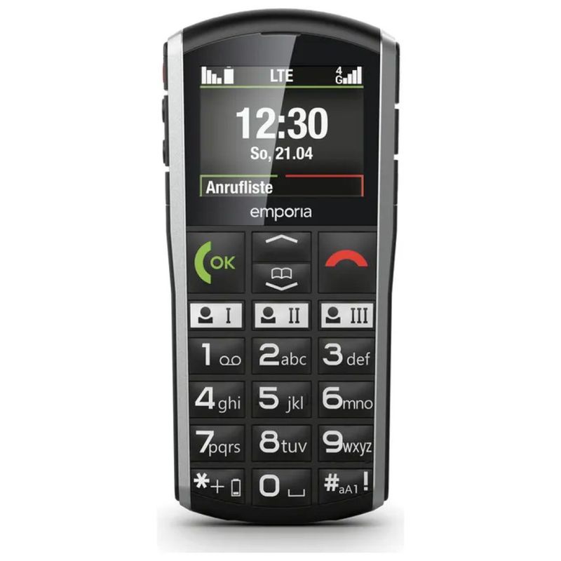 Emporia Simplicity-LTE Telefono 4G Nero e Argento