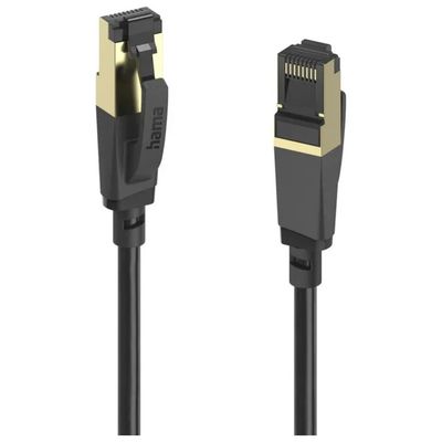 Hama Cavo di rete CAT-8 S/FTP, 40 Gbps, 3 m, nero