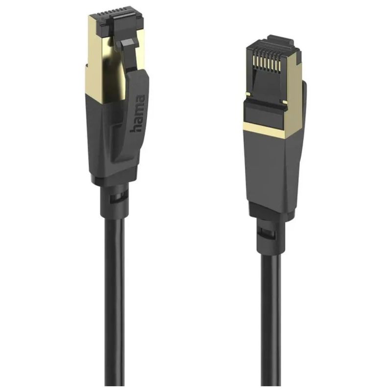 Hama Cavo di rete CAT-8 S/FTP, 40 Gbps, 3 m, nero