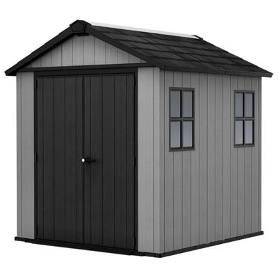 Keter Newton Plus 757/775 – Casetta da Giardino in Resina EVOTECH+, 4 m², Grigia Keter Newton Plus 757/775 – Casetta da Giardino in Resina EVOTECH+, 4 m², Grigia