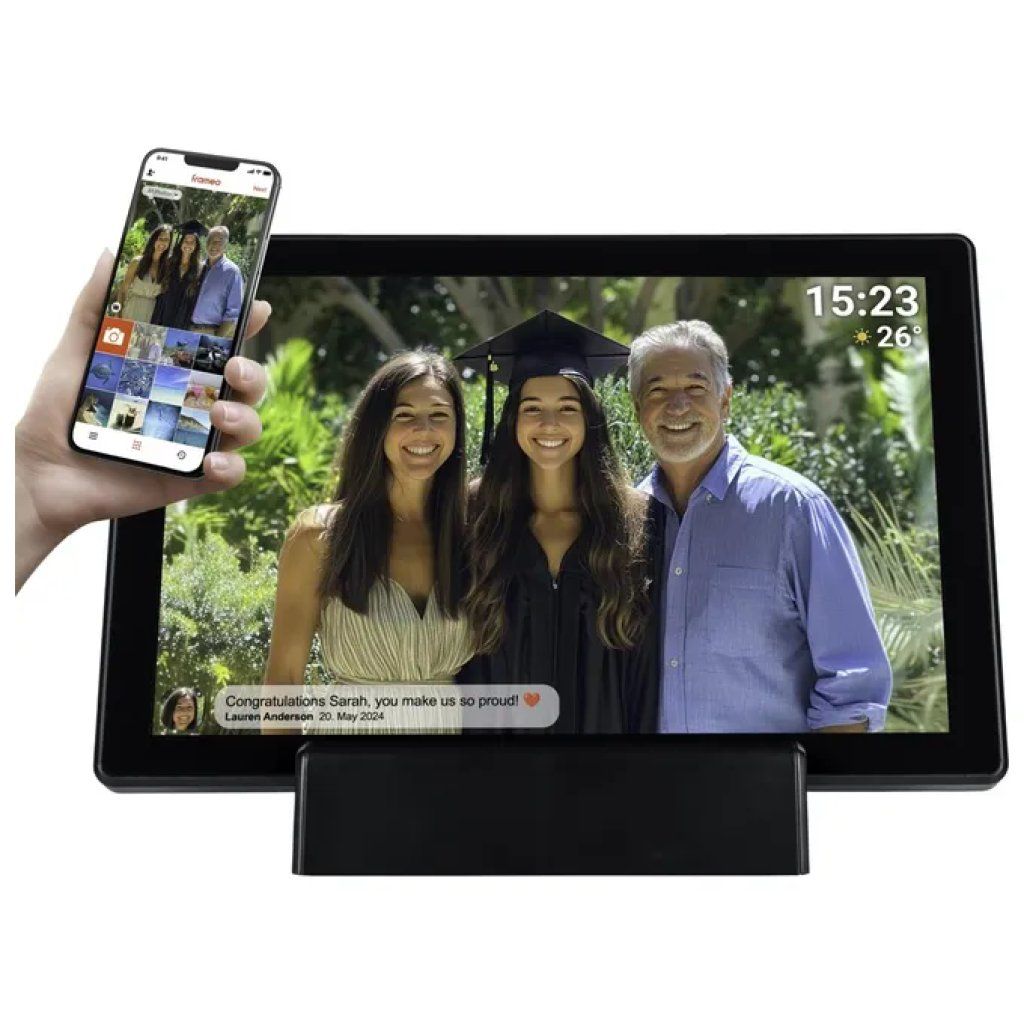 Denver Frameo PFF-1070B Cornice Digitale Wi-Fi Touch 10,1” 16 GB Nera