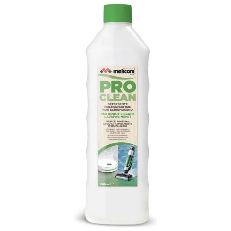 Meliconi Pro Clean Detergente Pavimenti per Scope Elettriche e Robot, 1000 ml