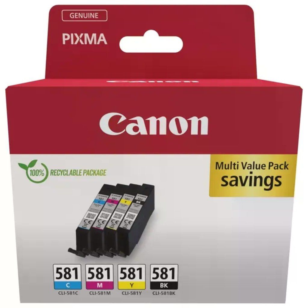 Canon 2103C006 Multipack Cartucce Originali CLI-581 e PGI-580 Canon 2103C006 Multipack Cartucce Originali CLI-581 e PGI-580
