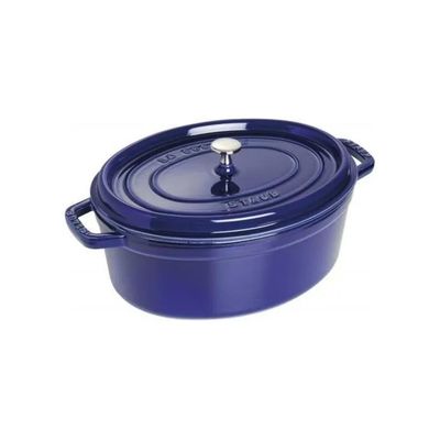 STAUB La Cocotte ovale in ghisa smaltata, 5,5 L, blu scuro