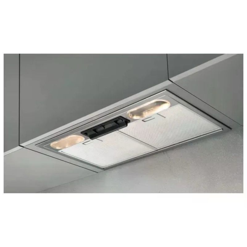 Silverline 1201 Cappa da Incasso in Acciaio Inox, 337 m³/h