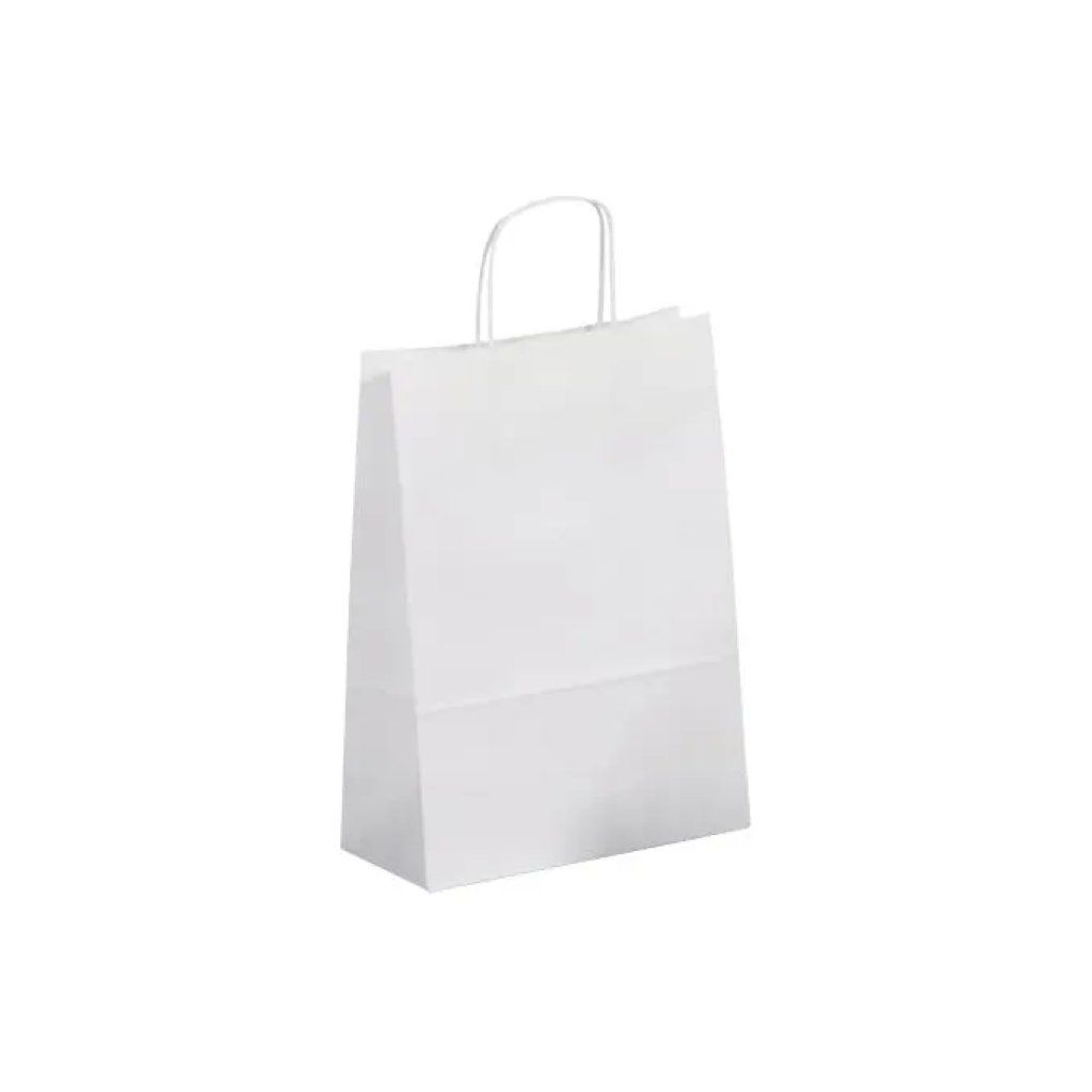 SAUL SADOCH REX Shopper in carta kraft bianca 26 × 12 × 36 cm Saul Sadoch Rex
