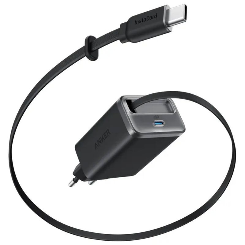 Anker A2658G11 Nano Caricabatterie USB-C 35W 2 Porte Cavo Retrattile Integrato 0