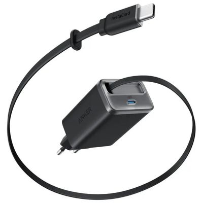 Anker A2658G11 Nano Caricabatterie USB-C 35W 2 Porte Cavo Retrattile Integrato 0