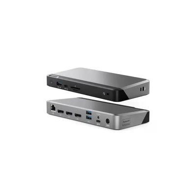 ALOGIC DX3 Docking Station USB-C 3.2 Gen 1, 100 W, triplo display 4K, nero e grigio ALOGIC DX3 Docking Station USB-C 3.2 Gen 1, 100 W, triplo display 4K, nero e grigio