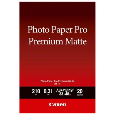 Canon PM-101 Carta Fotografica Pro Premium Opaca A3+ – 20 Fogli, 210 g/m²