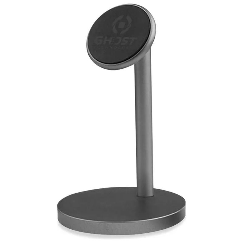 Celly Ghost Desk – Supporto magnetico da scrivania per smartphone, nero
