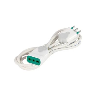 FANTON 92700 Prolunga elettrica bipasso 16 A, 5 m, bianca