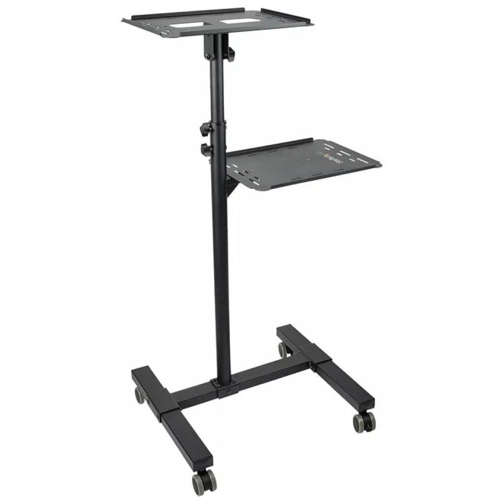STARTECH.COM StarTech ADJPROJCART Supporto per proiettore e laptop mobile con 2 ripiani regolabili da 10Kg