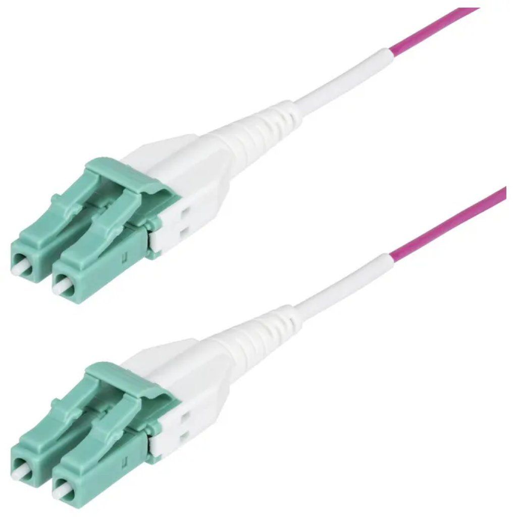 StarTech.com Cavo in Fibra Ottica OM4 LC-LC, 15 m, Viola