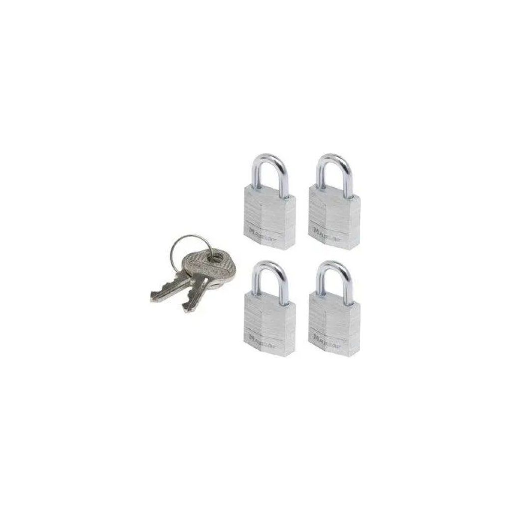 MASTERLOCK Master Lock Padlock 9120EURQNOPCC Mini Lucchetto con Chiave 4 Pezzi MASTERLOCK Master Lock Padlock 9120EURQNOPCC Mini Lucchetto con Chiave 4 Pezzi