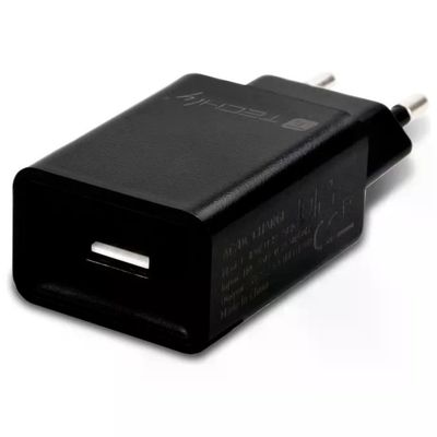 Techly IPW-USB-24BK Caricatore da Parete USB-A 2,4 A Nero Techly IPW-USB-24BK Caricatore da Parete USB-A 2,4 A Nero