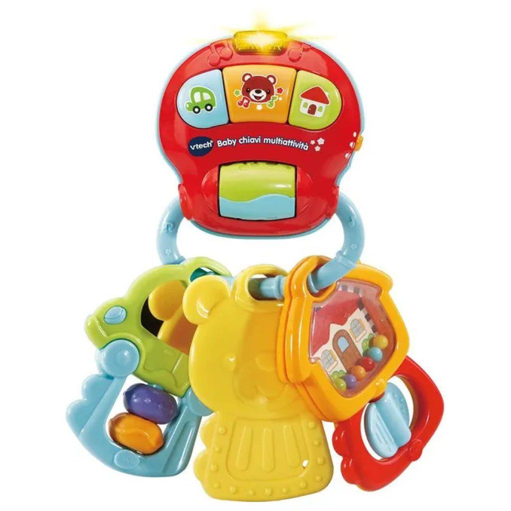 YEPPON VTech Le Mie Prime Chiavi 3 in 1 – Sonaglino interattivo musicale e luminoso