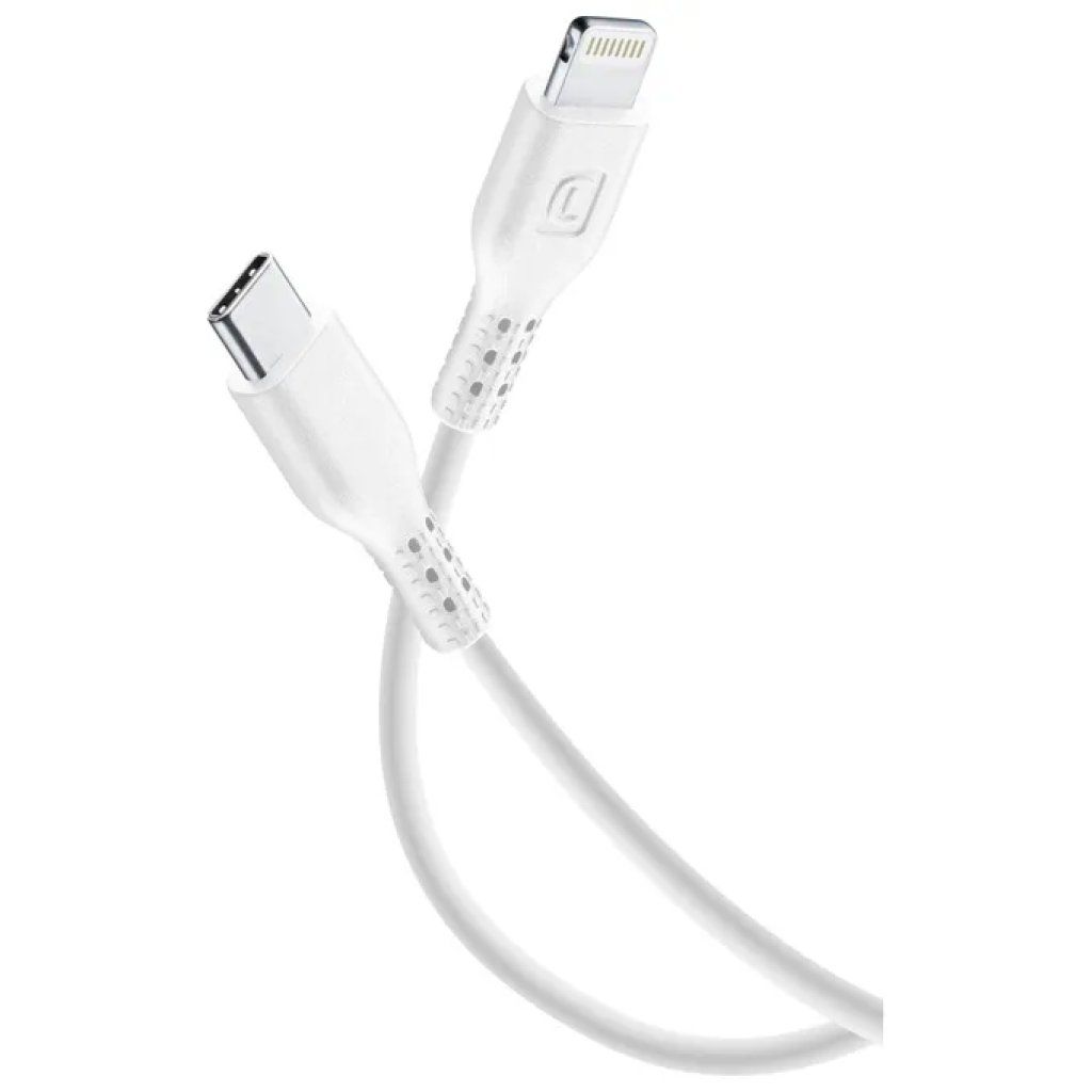 Cellularline Cavo USB-C a Lightning MFi 120 cm, 30 W, Bianco Cellularline Cavo USB-C a Lightning MFi 120 cm, 30 W, Bianco