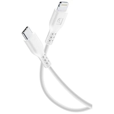 Cellularline Cavo USB-C a Lightning MFi 120 cm, 30 W, Bianco