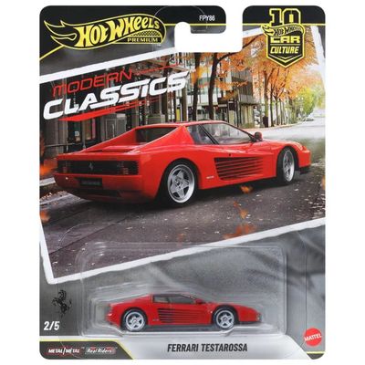 MATTEL Hot Wheels Premium Ferrari Testarossa Rossa 1:64