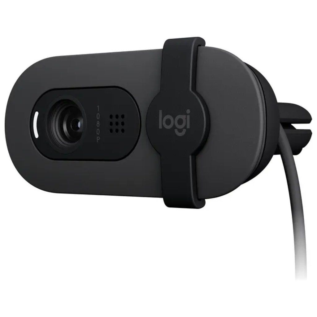 Logitech Brio 100 Webcam Full HD 1080p con Microfono e Copriobiettivo – Grafite