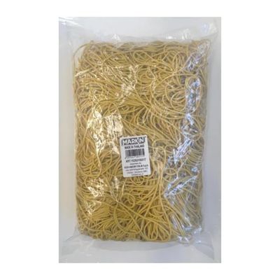 MARKIN Elastici in Gomma Gialli 15 cm, Confezione da 1 kg