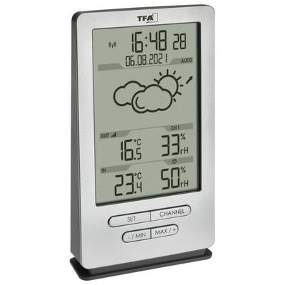 TFA-DOSTMANN TFA Dostmann XENA 35.1162.54 – Stazione meteo wireless argento