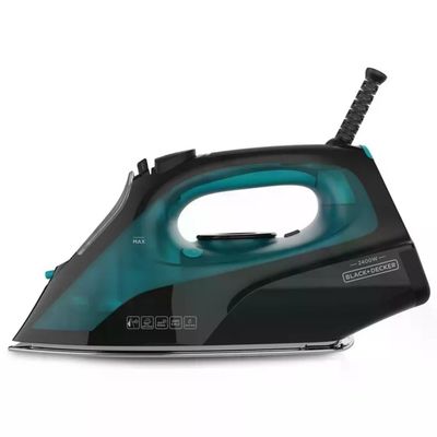Black+Decker BXIR2403E Ferro da Stiro a Vapore 2400 W con Piastra in Ceramica