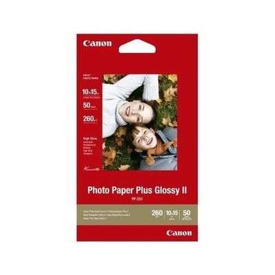Canon PP-201 Carta Fotografica Lucida 10×15 cm, 50 Fogli