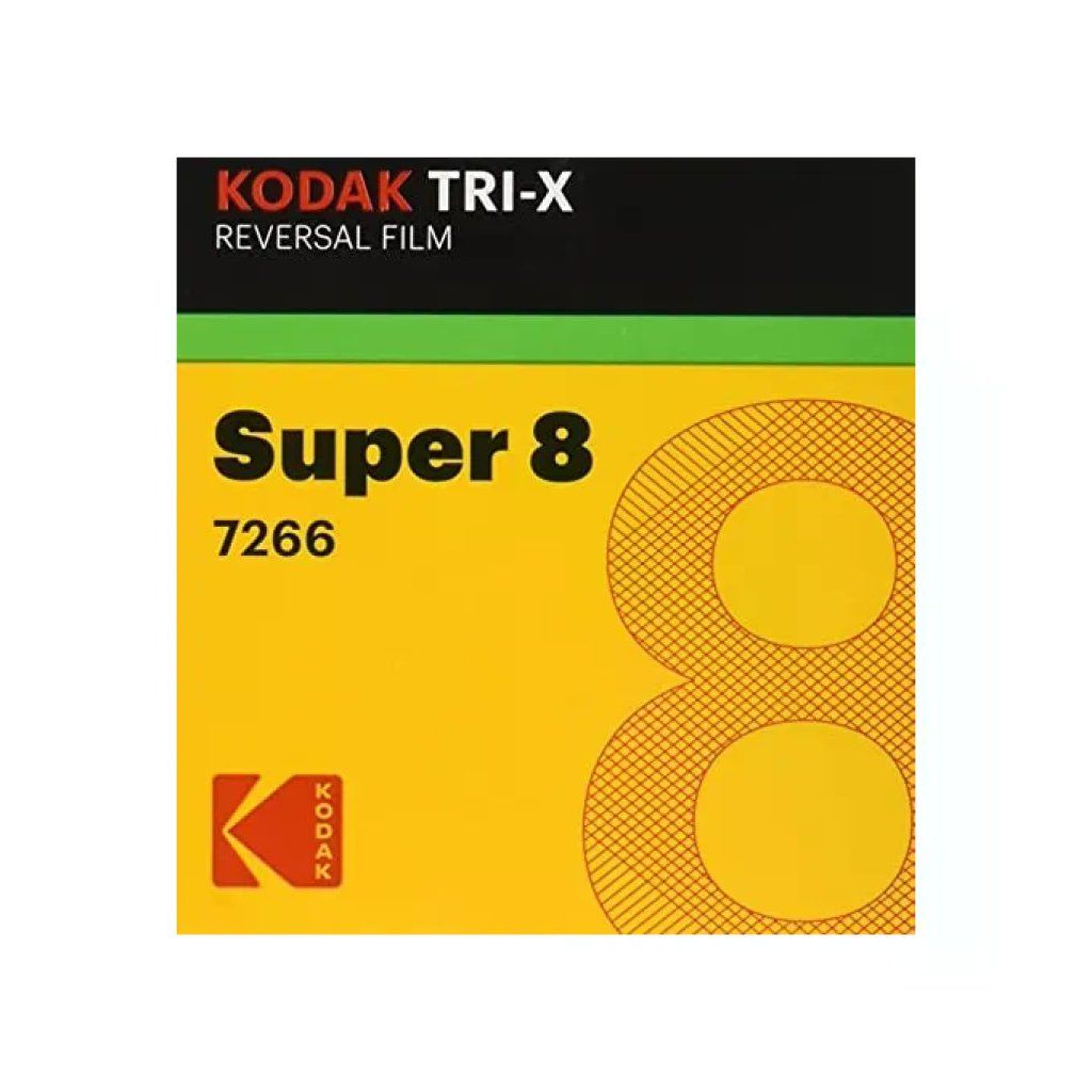 Kodak Tri-X Reversal Super 8 200D/160T, 15 m, bianco e nero Kodak Tri-X Reversal Super 8 200D/160T, 15 m, bianco e nero