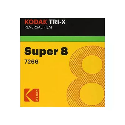 Kodak Tri-X Reversal Super 8 200D/160T, 15 m, bianco e nero Kodak Tri-X Reversal Super 8 200D/160T, 15 m, bianco e nero