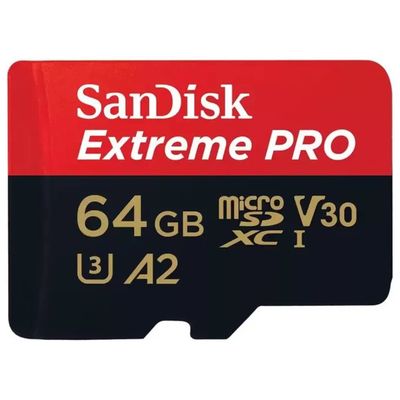 SanDisk SDSQXCU-064G-GN6MA Extreme PRO Scheda MicroSDXC 64GB UHS-I U3 V30 A2 Class 10 200MB-s colore Nero SanDisk SDSQXCU-064G-GN6MA Extreme PRO Scheda MicroSDXC 64GB UHS-I U3 V30 A2 Class 10 200MB-s colore Nero