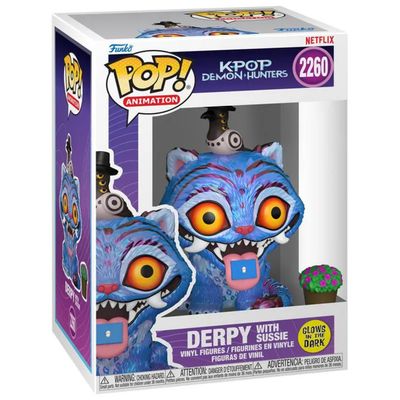 Funko POP Animation Derpy with Sussie KPop Demon Hunter figura in vinile Glow in the Dark colore Funko POP Animation Derpy with Sussie KPop Demon Hunter figura in vinile Glow in the Dark colore