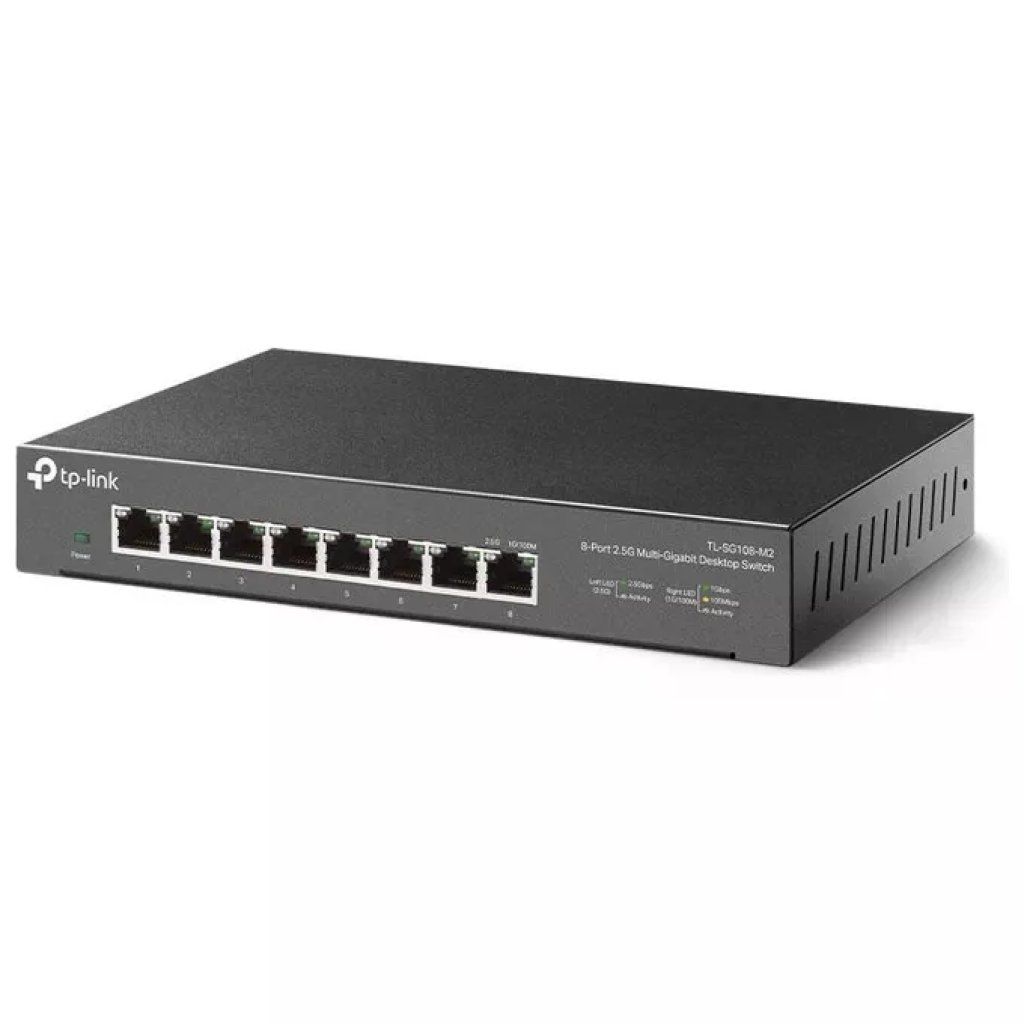 TP-Link TL-SG108-M2 Switch Ethernet 8 porte 2.5G TP-Link TL-SG108-M2 Switch Ethernet 8 porte 2.5G