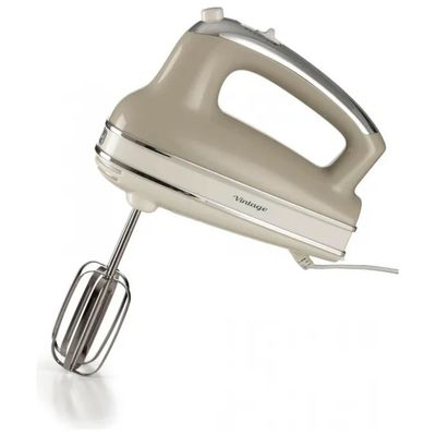 Ariete 1548 Vintage Sbattitore manuale 450W 5 velocita' Funzione Turbo 2 Fruste Acciaio inox colore Beige Ariete 1548 Vintage Sbattitore manuale 450W 5 velocita' Funzione Turbo 2 Fruste Acciaio inox colore Beige