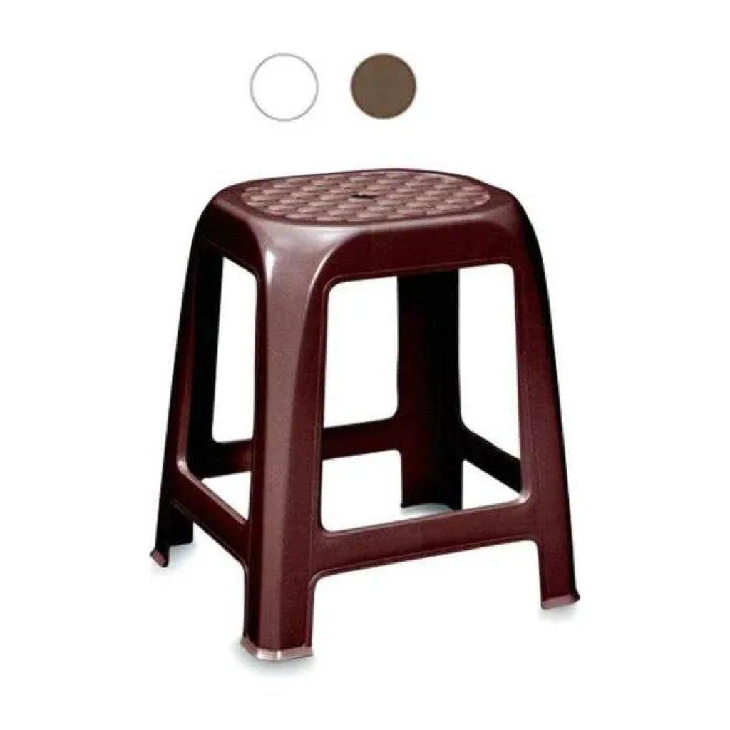 Stefanplast Elfo 22301 Sgabello da Bagno Impilabile Tortora