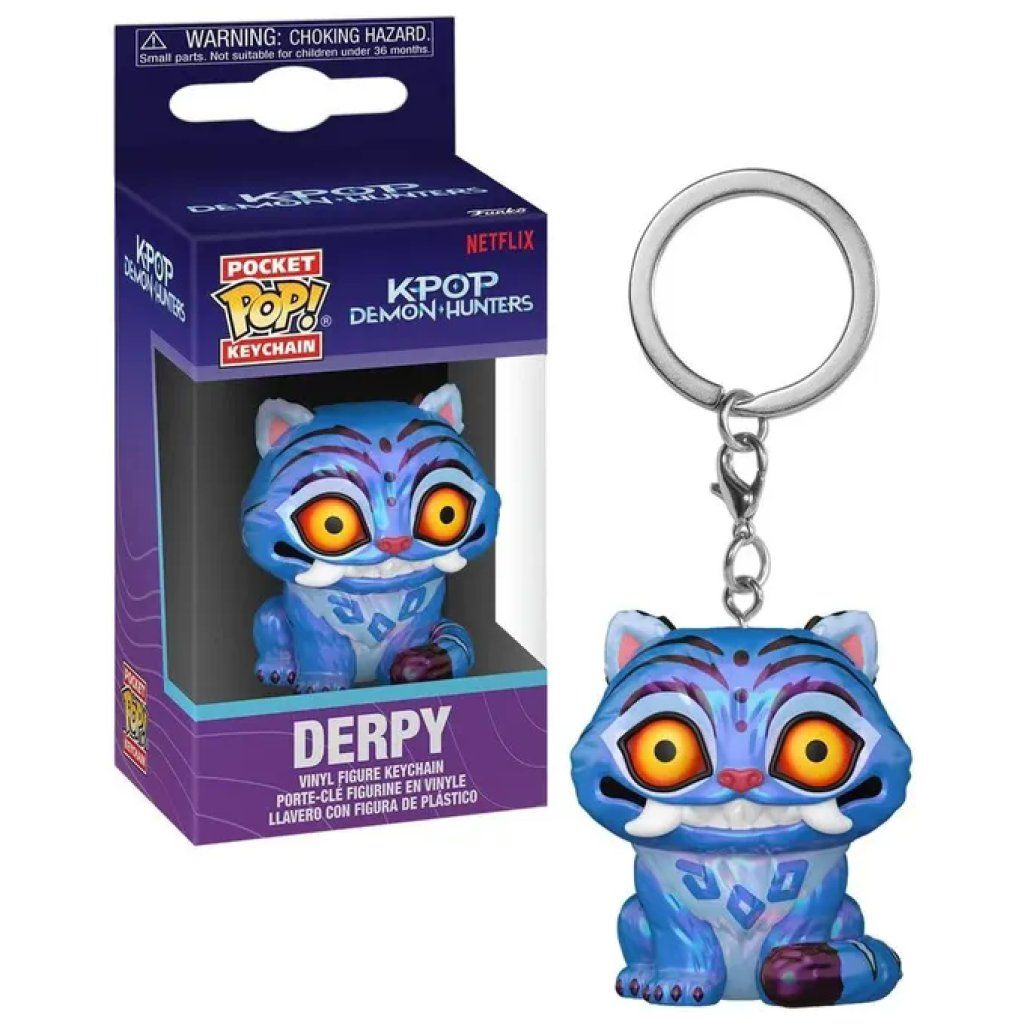 Funko Pocket Pop! Portachiavi Derpy – KPop Demon Hunters, 4 cm
