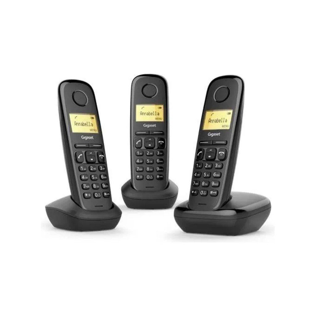 Gigaset A170 Trio Telefono Cordless DECT Nero Gigaset A170 Trio Telefono Cordless DECT Nero