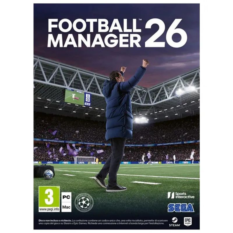 SEGA Football Manager 2026 per PC e Mac – Gioco manageriale in italiano