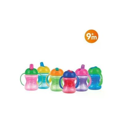 Nuby Tazza 2 in 1 con Cannuccia Removibile, 270 ml