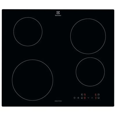 Electrolux Serie 300 KIB60424CK Piano cottura a induzione 60 cm, 4 zone, Touch, PowerBoost, nero