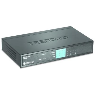 TRENDnet TPE-S44 Switch di rete non gestito 8 porte 10-100 Mbps 4 PoE 30 W 1.6 Gbps colore Nero