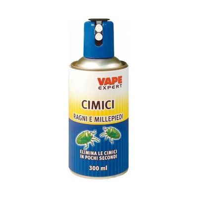 VAPE Expert Insetticida Spray per Cimici, Ragni e Millepiedi, 300 ml VAPE Expert Insetticida Spray per Cimici, Ragni e Millepiedi, 300 ml