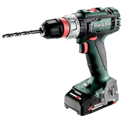 Metabo BS 18 L Trapano Avvitatore a Batteria 18 V, 2 Batterie da 2,0 Ah, 60 Nm Metabo BS 18 L Trapano Avvitatore a Batteria 18 V, 2 Batterie da 2,0 Ah, 60 Nm