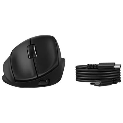 HP mouse ergonomico tilt 725M wireless Bluetooth 2.4 GHz silenzioso ricaricabile 7 pulsanti nero