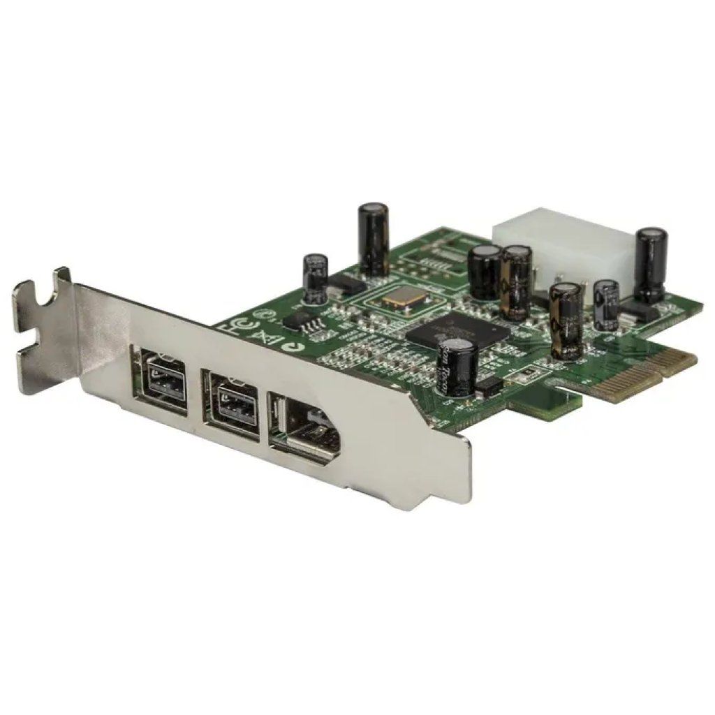 StarTech.com PEX1394B3LP Scheda adattatore PCI Express FireWire 3 porte 2x 800 1x 400 colore Verde