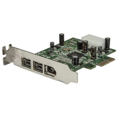 StarTech.com PEX1394B3LP Scheda adattatore PCI Express FireWire 3 porte 2x 800 1x 400 colore Verde
