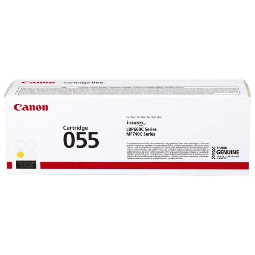 Canon 055 Toner Originale Giallo – 2.100 pagine Canon 055 Toner Originale Giallo – 2.100 pagine